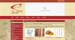 Desktop Screenshot of lamereexportimport.com
