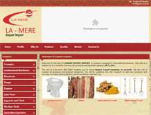 Tablet Screenshot of lamereexportimport.com